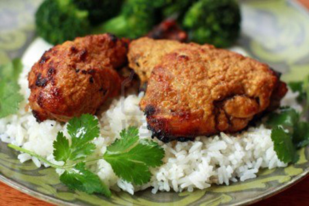 Pollo tandoori con riso basmati