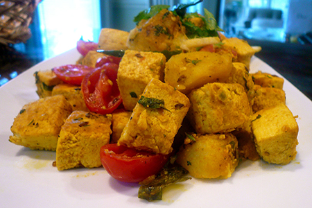 Tofu al curry