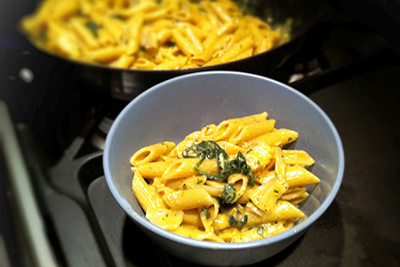 Pasta al salmone e spezie cajun