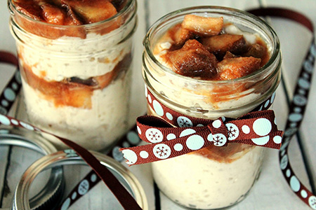 Pudding speziato al latte di mandorle